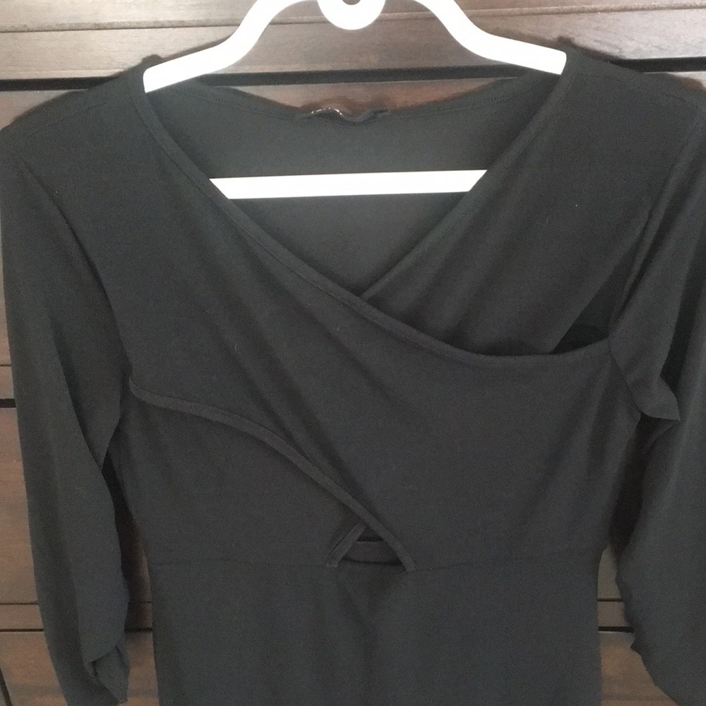 NWT “Enjoy Life Together" Dress - Size M - Black - Stretchy and Stylish!
